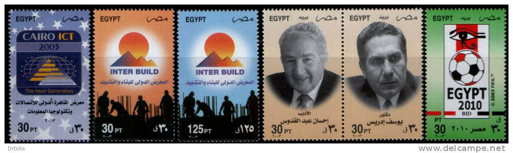 EGYPT / 2003 /  COMPLETE YEAR ISSUES / SG 2271-2310 / MNH / VF / 7 SCANS . - Nuevos