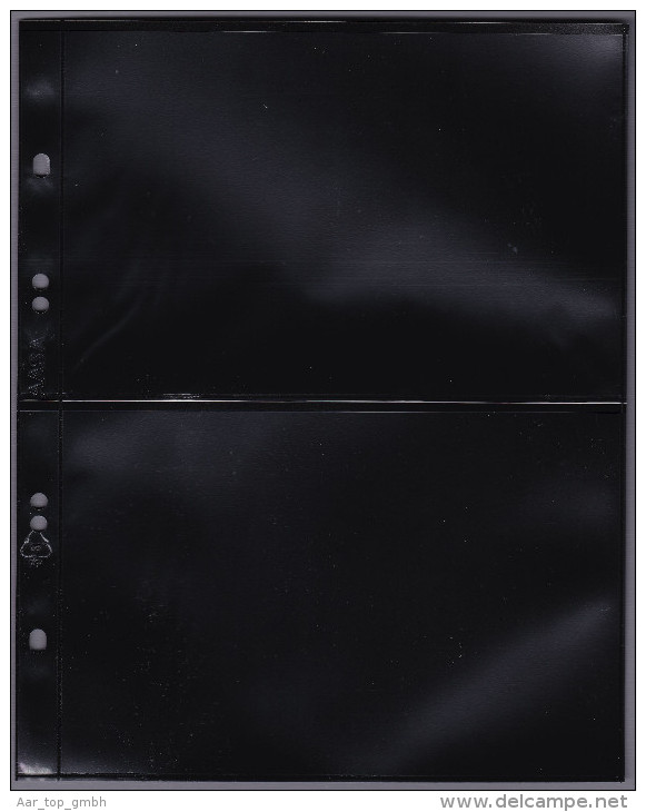 AASA-Hüllen 1/2 PP-Folie PVC Frei Packet A 10 St. Schwarz 2 Streifen - Blank Pages