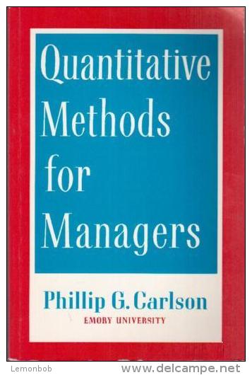 Quantitative Methods For Managers By Carlson, Phillip - Wirtschaft