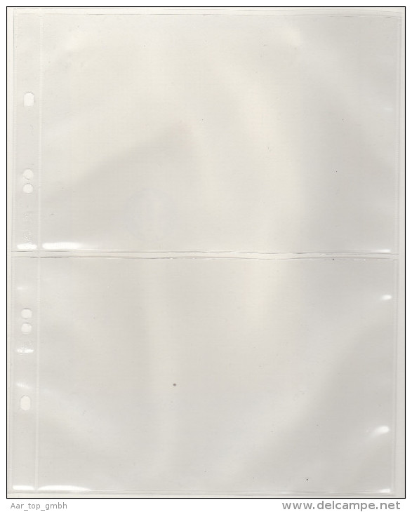 AASA-Hüllen 1/2 PP-Folie PVC Frei Packet A 10 St. Glasklar 2 Streifen - Vierges