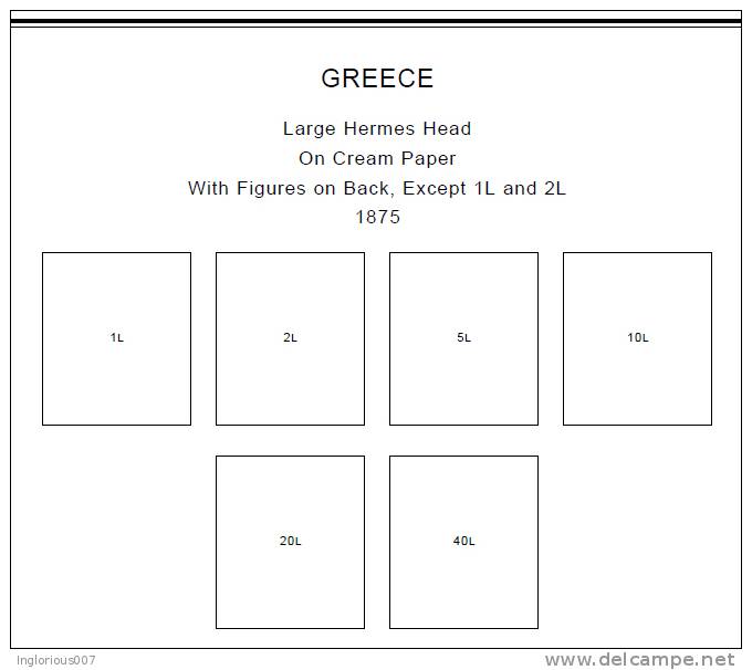 GREECE STAMP ALBUM PAGES 1861-2011 (334 Pages) - Engels