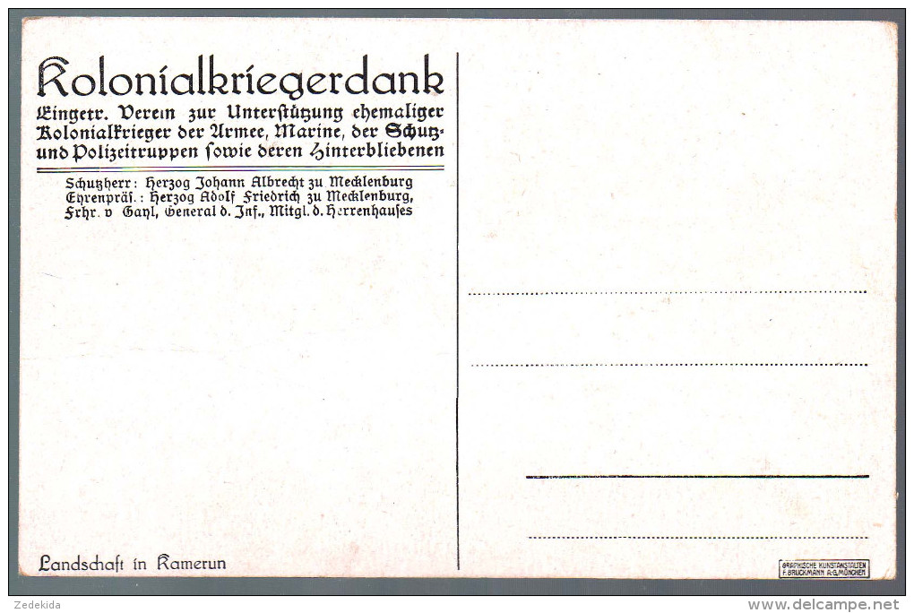 0685 AK Alte Ansichtskarte - Rarität !!!!! Kolonialkriegerkarte - Kamerun - N. Gel - Ehemalige Dt. Kolonien