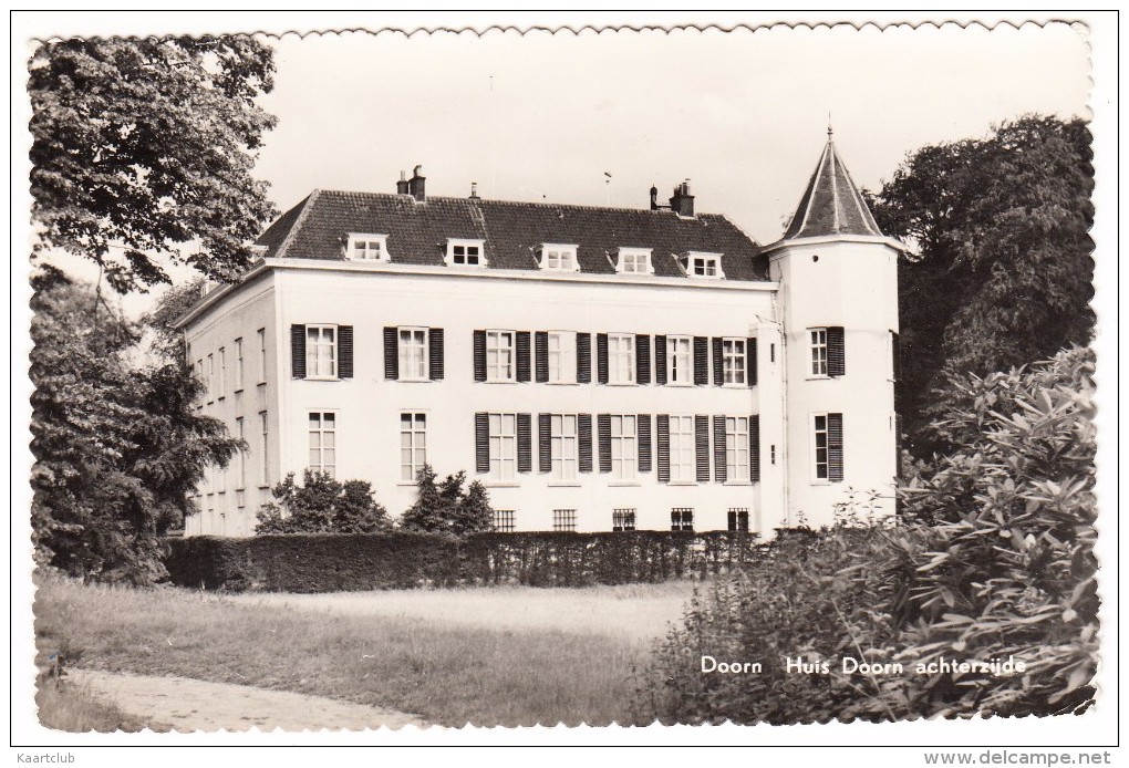 Huis Doorn - Achterzijde - 1963    - (Utrecht - Holland/Nederland) - Doorn