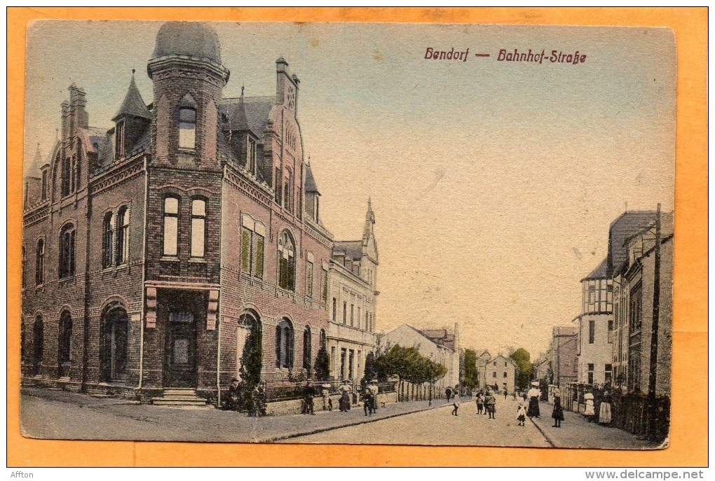 Bendorf Bahnhof Strasse 1910 Postcard - Bendorf