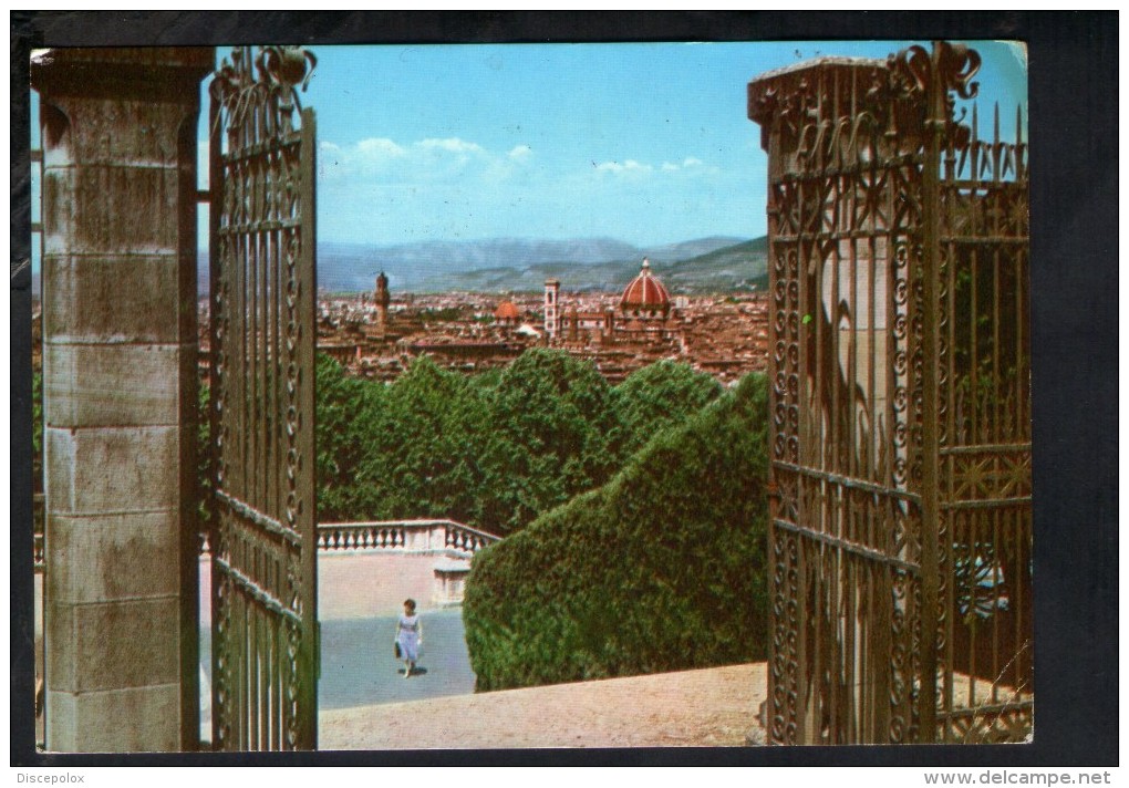 D3783 FIRENZE ( FLORENCE, ITALY ) DAL MONTE DELLE CROCI - ED. INNOCENTI 668 - USED 1961 - Firenze