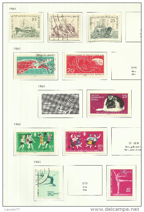 DDR N°532 à 534, 540, 541, 539, 543, 544, 546, 547 Cote 2.55 Euros - Used Stamps