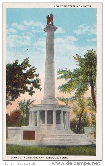 New York State Monument Lookout Mountain Chattanooga Tennessee - Chattanooga