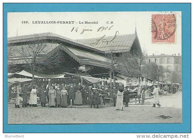 CPA 129 - Marchands Ambulants Le Marché LEVALLOIS-PERRET 92 - Levallois Perret
