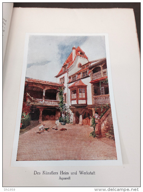 SPINDLER CHARLES AQUARELLE SELBSTVERLAG ELSASS LOTHRINGEN STRASBOURG 1934 ( PHOTOS )