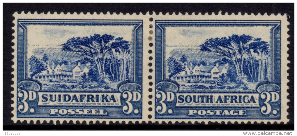 South Africa - 1930-45 Roto Pictorials 3d Pair Blue (*) # SG 45c - Nuevos