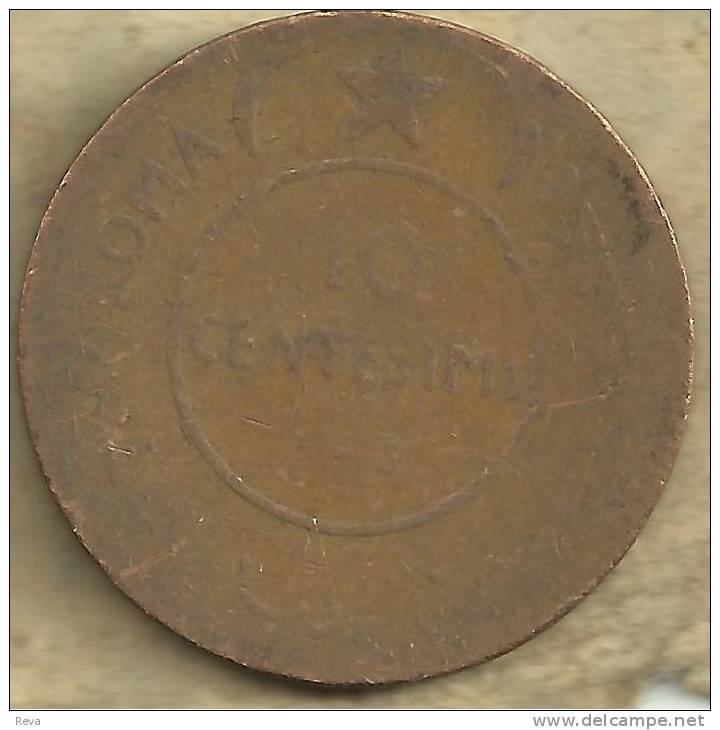 SOMALIA ITALIANA 10 CENTESIMI ROMA INSCRIPTIONS FRONT ELEPHANT ANIMAL BACK 1950  AF KM3 READ DESCRIPTION CAREFULLY !!! - Somalia