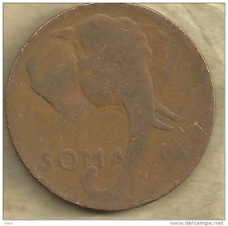 SOMALIA ITALIANA 10 CENTESIMI ROMA INSCRIPTIONS FRONT ELEPHANT ANIMAL BACK 1950  AF KM3 READ DESCRIPTION CAREFULLY !!! - Somalia