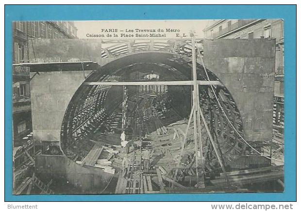 CPA Travaux Du Métro Au Pont Au Change 1906 PARIS - Metro, Stations