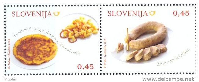 SI 2009-749-50 GASTRONOMY, SLOVENIA, 1 X 2v, MNH - Ernährung