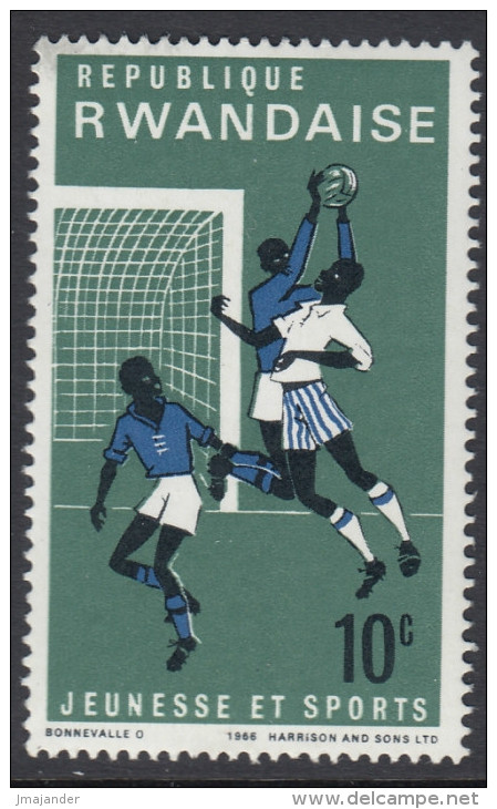 Rwanda 1966 Youth And Sport: Football. Mi 171 MNH - Neufs