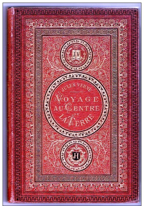 Hetzel Jules Verne  Voyage Au Centre De La Terre Initiales JV - 1801-1900