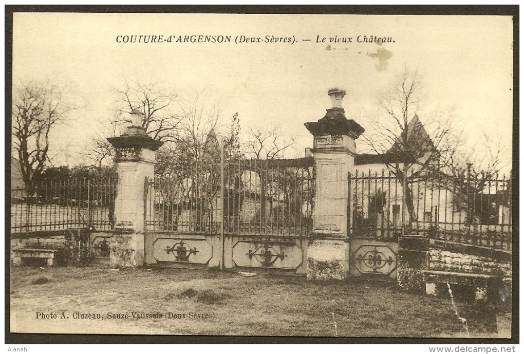 COUTURE D´ARGENSON Rare Le Vieux Château (Cluzeau) Deux-Sèvres (79) - Autres & Non Classés