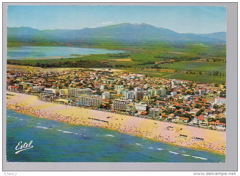 REF 226 CPSM 66 CANET EN ROUSILLON Plage Vue Aérienne - Canet En Roussillon