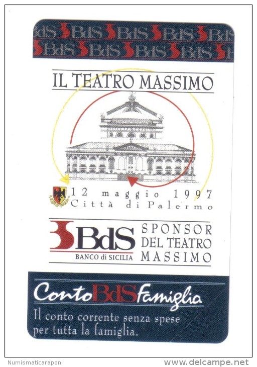 Il Teatro Massimo  10000 Lire Nuova Cod.schede.023 - Public Advertising