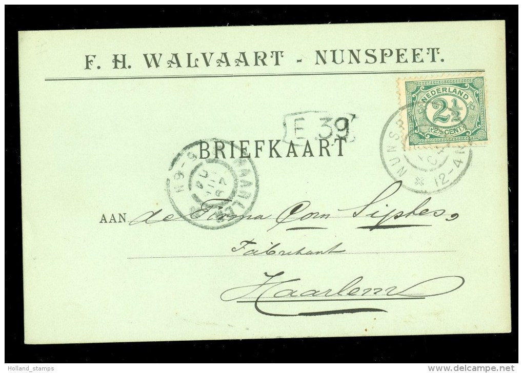 HANDGESCHREVEN BRIEFKAART Uit 1904 Van NUNSPEET Naar HAARLEM  (9839g) - Brieven En Documenten