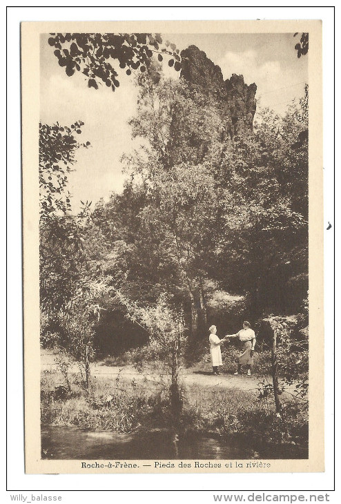 CPA - ROCHE A FRENE - Pieds Des Roches Et La Rivière - P.I.B.   // - Manhay