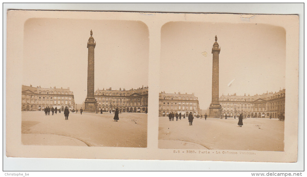 Stereoscope,  Stéréo, Vues De France, Paris, La Colonne Vendome (pk22371) - Photos Stéréoscopiques