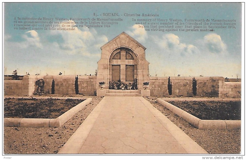 MILITAIRE - SOUAIN - Cimetière Américain - Soldatenfriedhöfen