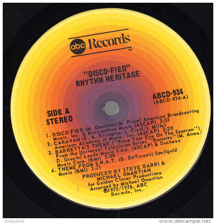 * LP *  RHYTHM HERITAGE - DISCO-FIED (USA 1976 EX!!!) - Soul - R&B