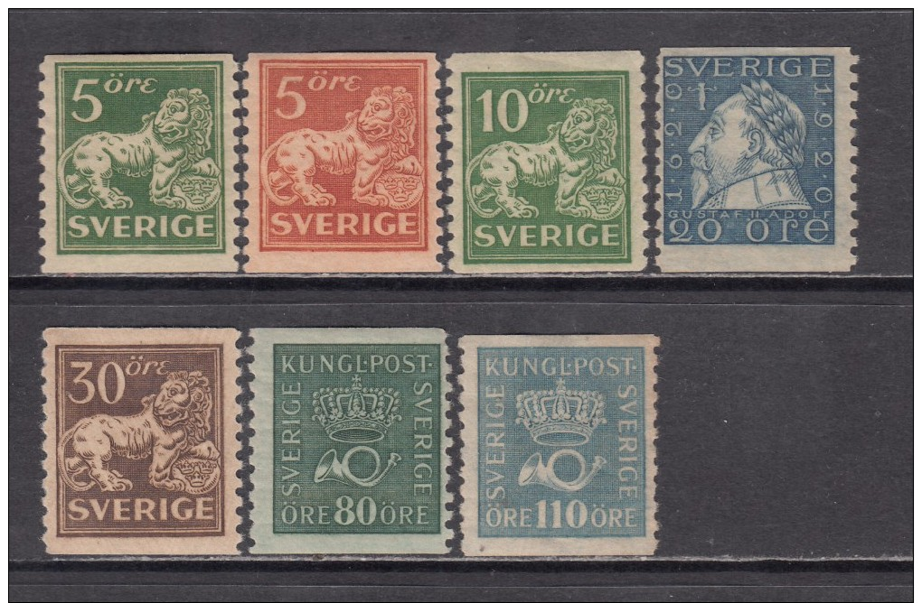 1923 - 1926    YVERT   Nº 154 , 155 , 156 , 157A , 158 , 161 , 162 ,     / * / - Nuovi