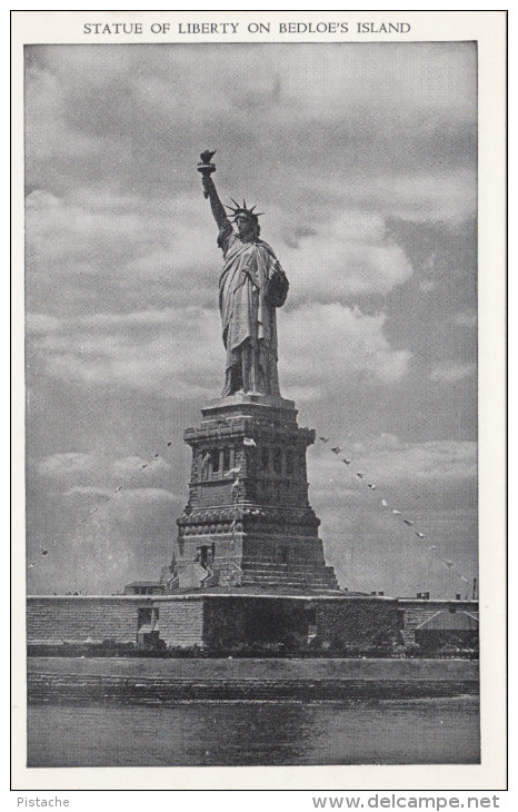 New York - Statue Of Liberty On Bedloe's Island - Monument - Unused - 2 Scans - Estatua De La Libertad