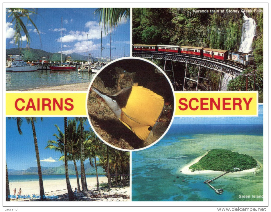 (5437) Australia - QLD - Cairns 5 Views With Fish And Train - Cairns