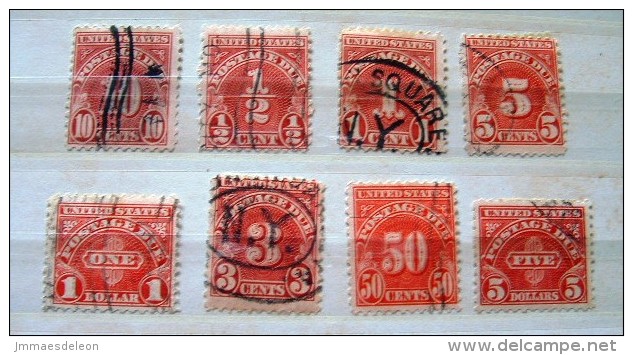 USA 1930 Postage Due Stamps - Scott J-69/79, J-72/74, J-76/78 = 14.70 $ - Franqueo