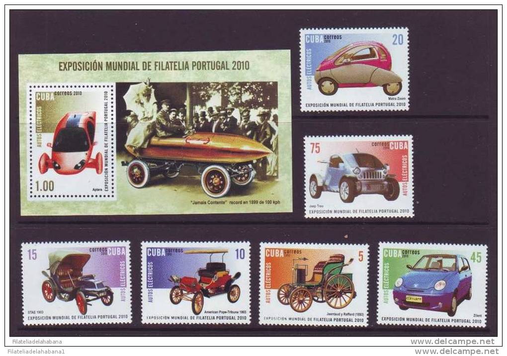 2010.3 CUBA MNH 2010 COMPLETE SET OLD CAR HISTORY - Neufs