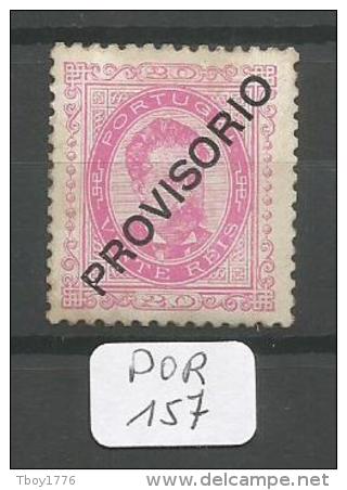 POR Afinsa  85 D. Luis I Surchargé PROVISORIO X(Trace Trés Légère De Charnière) - Unused Stamps
