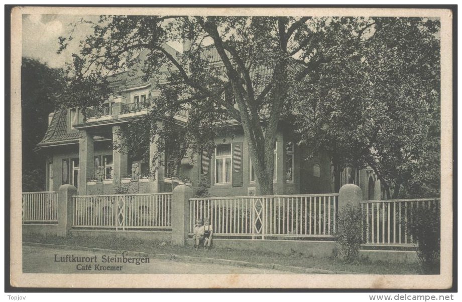 GERMANY - REICH - LUFTKURORT  STEINBERGEN  RINTELN - Cafe KROEMER  - 1926 - DAR - Rinteln