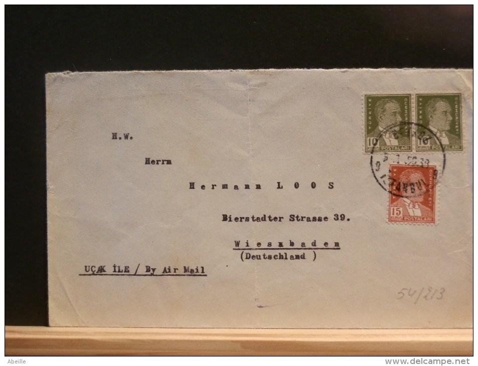 54/213   LETTRE TURC  1939 - Lettres & Documents