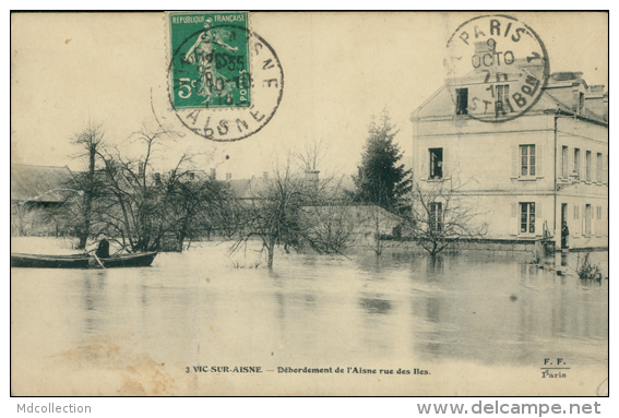 02 VIC SUR AISNE / Débordement De L'Aisne Rue Des Iles / - Vic Sur Aisne