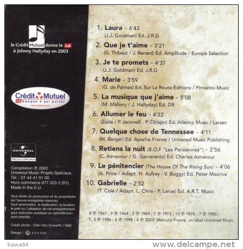 CD  Johnny Hallyday  "  Succès Garantis  "  Promo - Collector's Editions