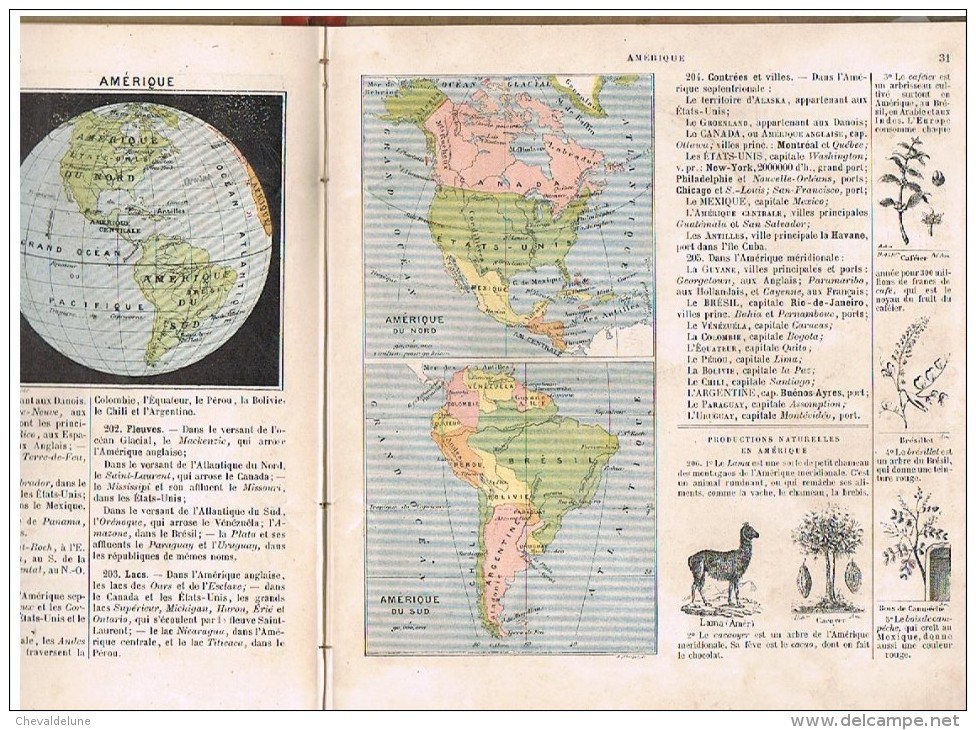 LIVRE SCOLAIRE : GEOGRAPHIE ATLAS COURS PREPARATOIRE PAR LES FRERES DES ECOLES CHRETIENNES 1896 - 6-12 Ans