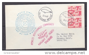 Spitsbergen 1969 Kingsbay World's Northermost Community Cover (24068) - Other & Unclassified