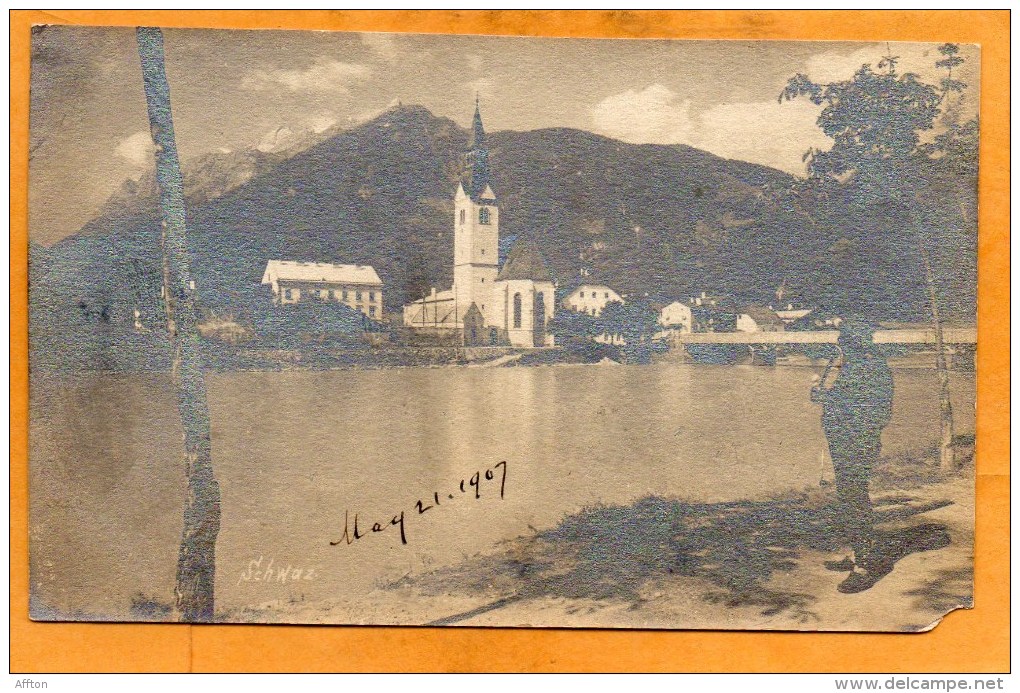 Schwaz 1907 Real Photo Postcard - Schwaz