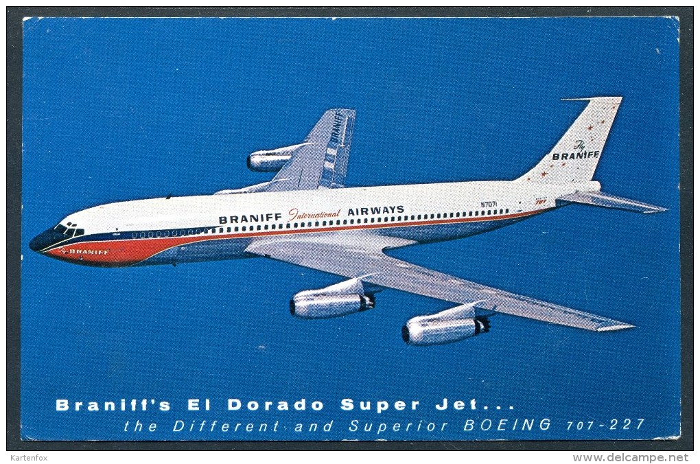 Braniff International Airways, Boeing 707 - 227, Correo Aereo, Air Mail, Panama, 9.8.1960 - 1946-....: Ere Moderne