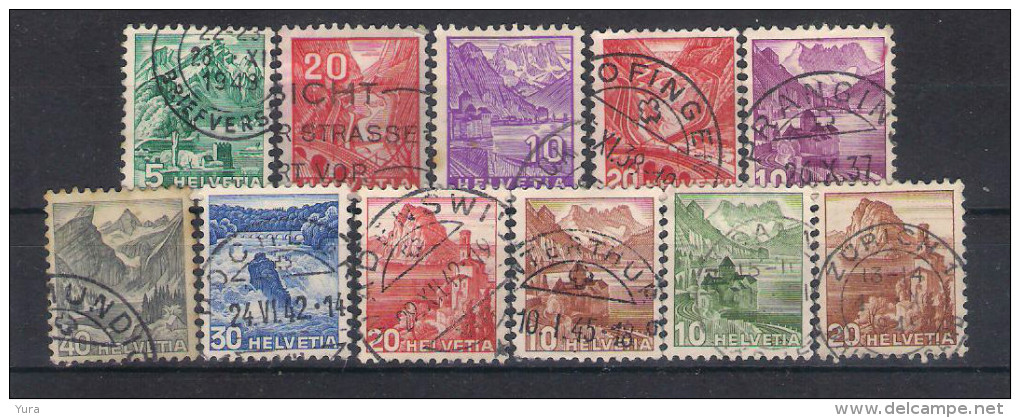 Lot 115 Switzerland Small Collection 11 Different Landscapes - Collections