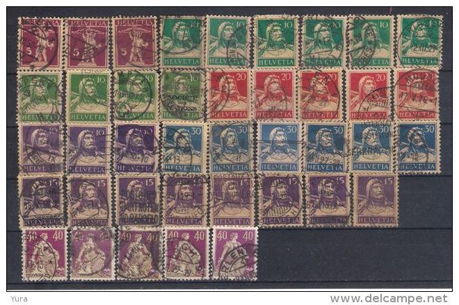 Lot 133  Switzerland  Small Collection   1921/33   40 Different - Collections