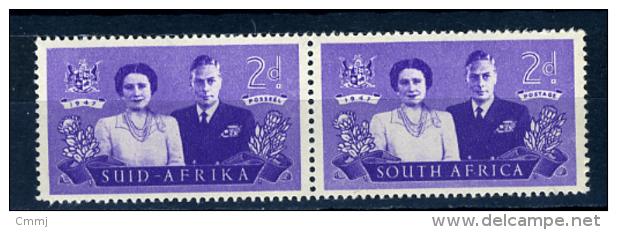 1947 - SUD AFRICA - SOUTH AFRICA - Yvert.  Nr. 164+161 - LH -  (PG2082015...) Acc. Orizzontale - Ungebraucht