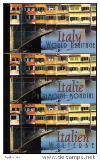 ONU - Complete Set Of UN 2002 "UNESCO World Heritage - Italia" (NY)/(GE)/(WIEN) 3 Carnets/booklets ** MNH - UNO