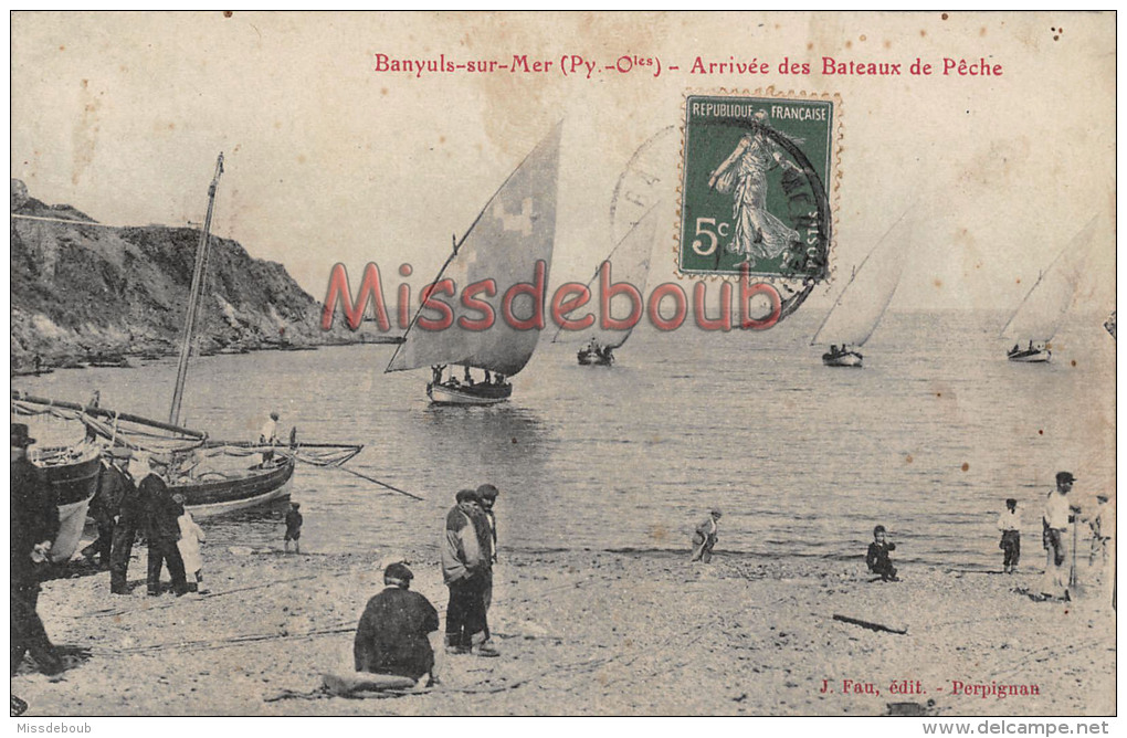 66 - BANYULS - Arrivée Des Bateaux De Pêche -  2 Scans - Banyuls Sur Mer