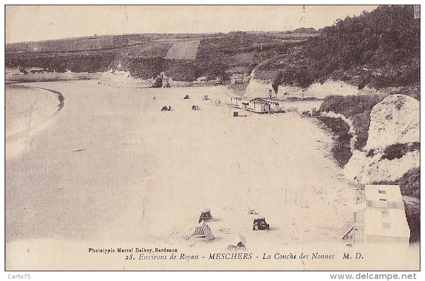 Meschers 17 - Plage Conche Des Nonnes - Editeur Delboy - Meschers