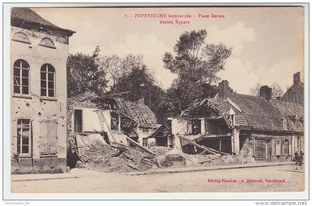 Poperinge, Poperinghe, Bombardée, Place Berten (pk22430) - Poperinge