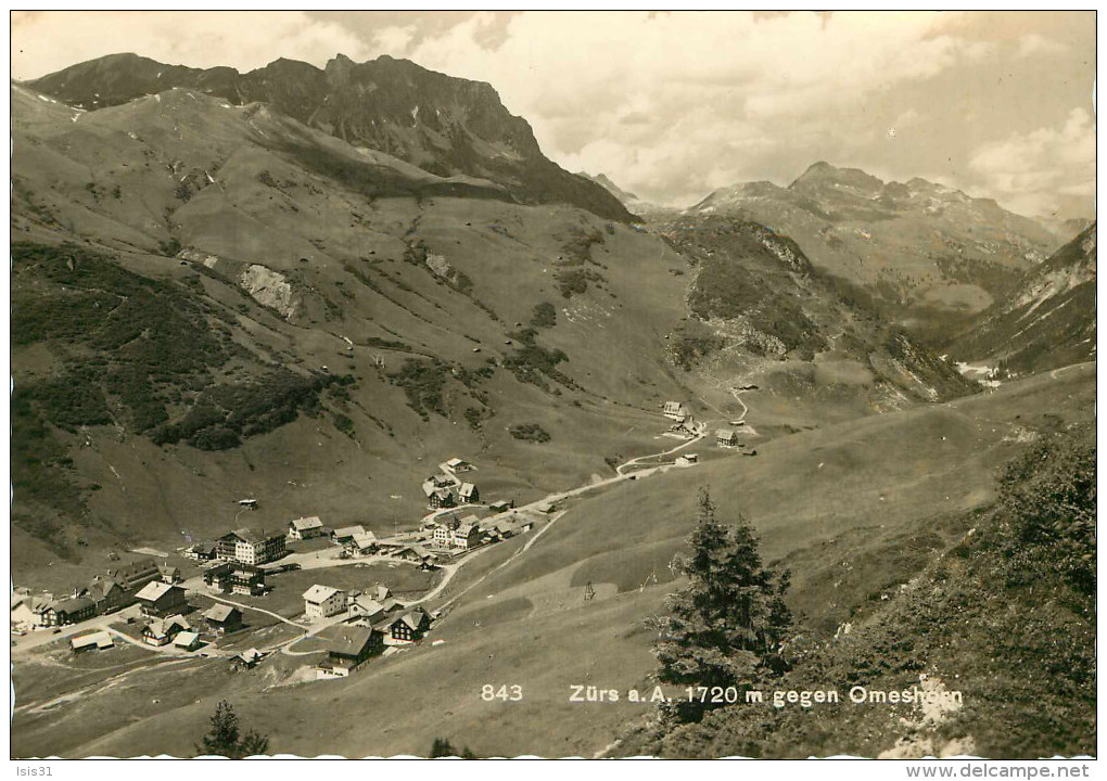 Austria - Autriche - Vorarlberg - Zürs A. A. 1720 M Gegen Omeshorn - Semi Moderne Grand Format - 2 Scans - état - Zürs